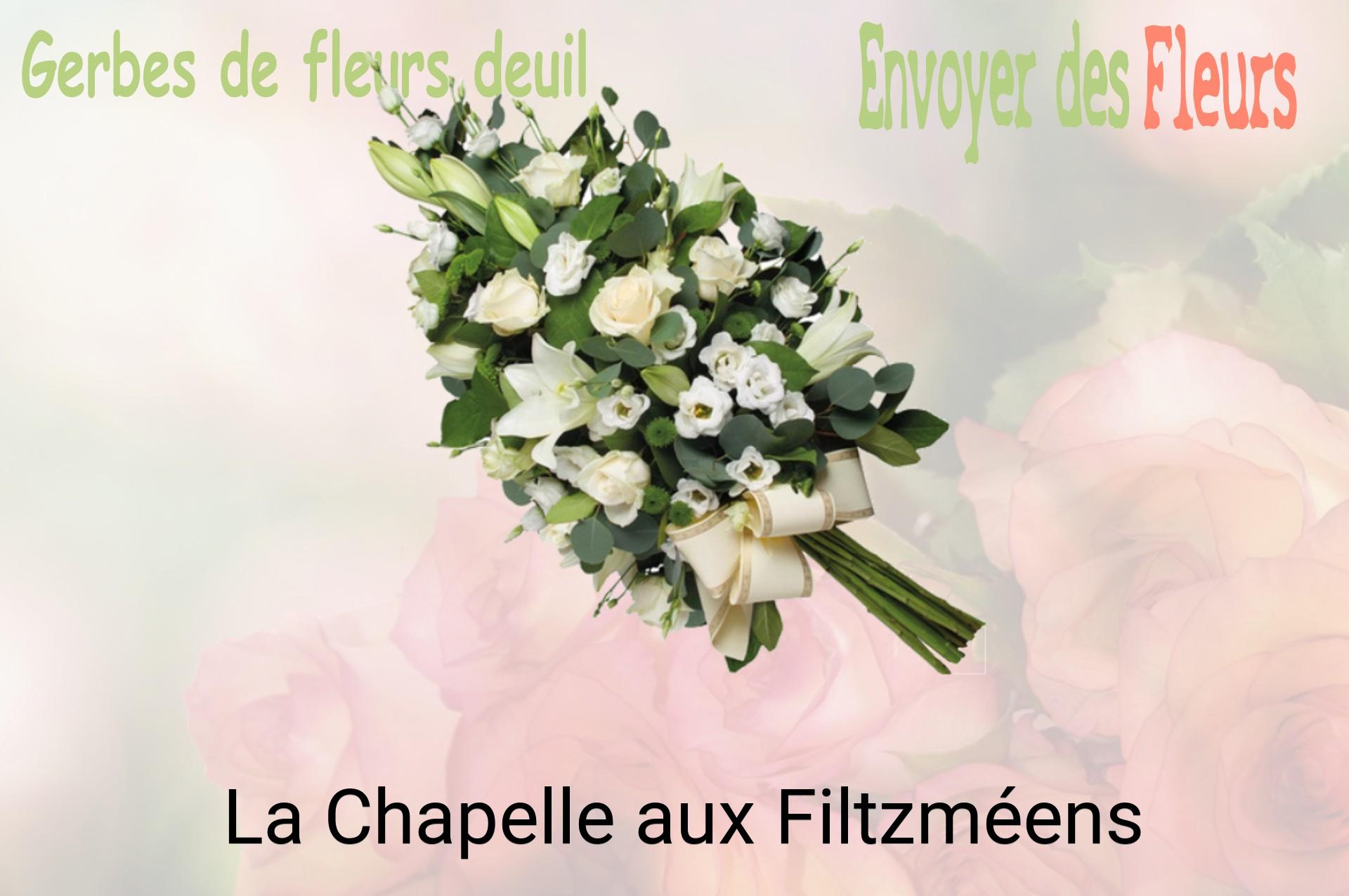 Gerbe de fleurs de deuil livrée à La Chapelle-aux-Filtzméens
